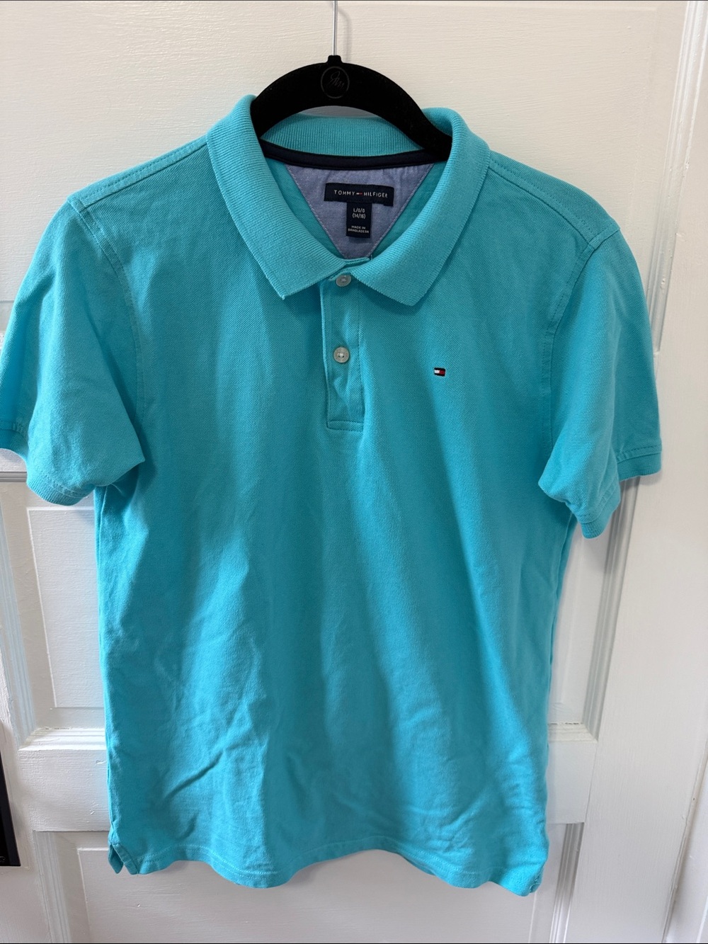 Tommy Hilfiger Men's Turquoise Blue Polo Shirt